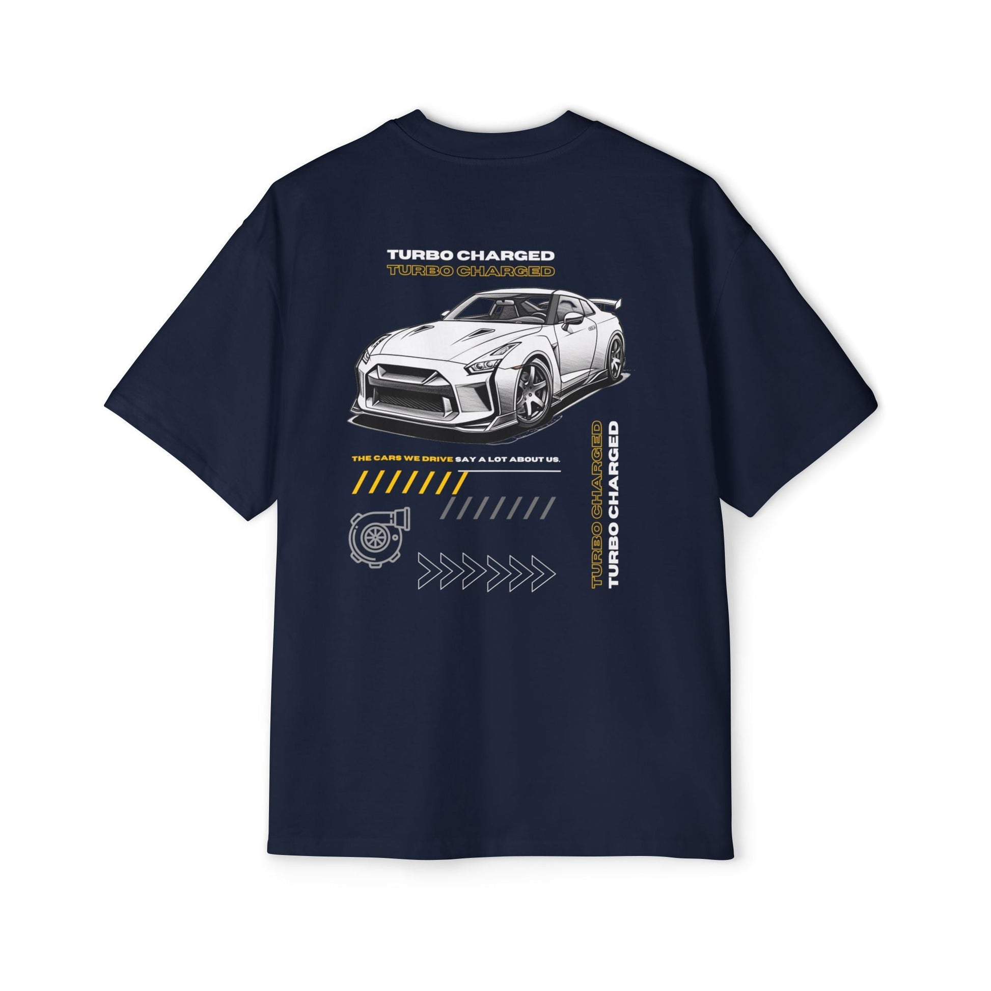 Turbo Charged Nissan GT - R R35 Men's Oversized T-Shirt | NGTR35 - OM003 - Petrosexuals