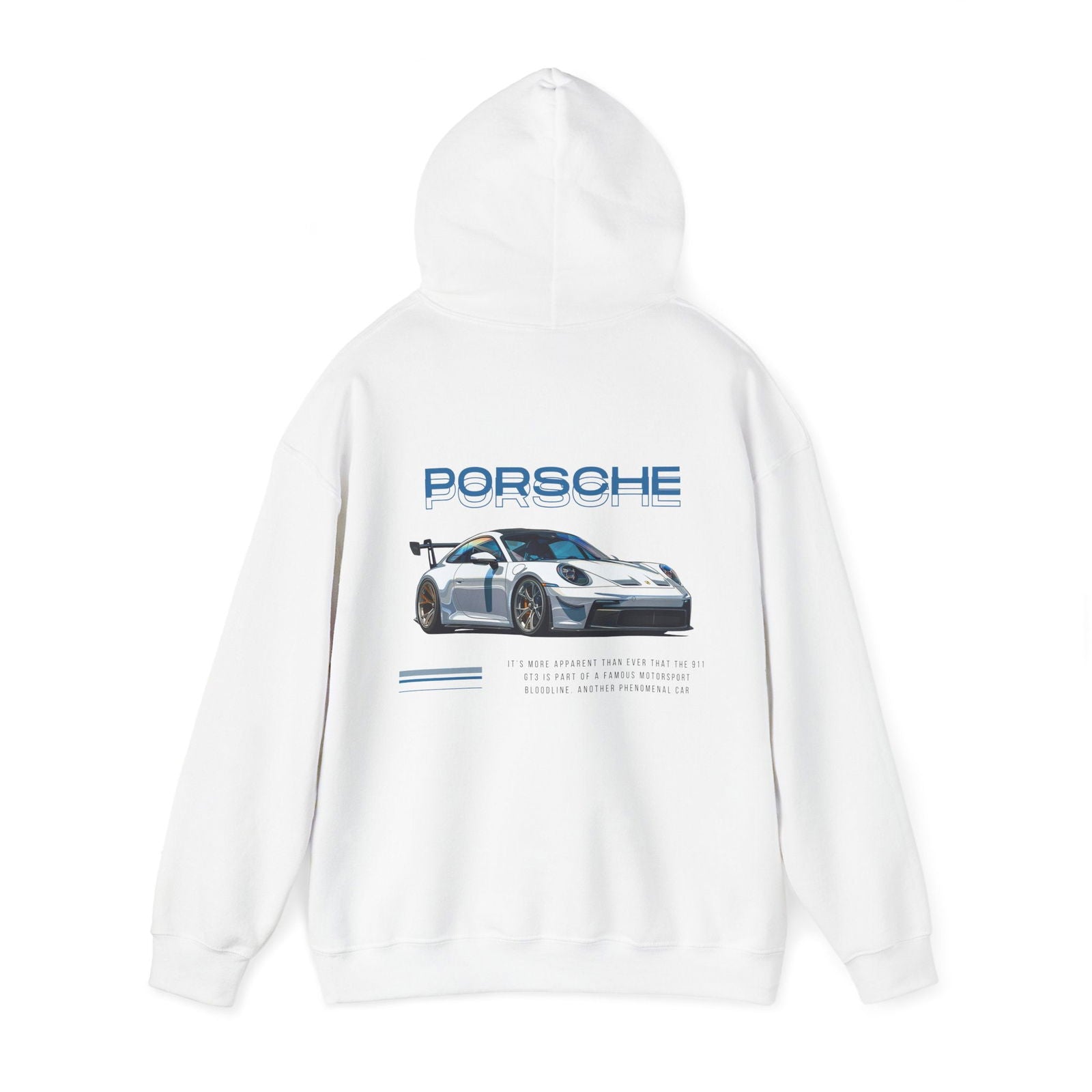 White 992 Porsche 911 GT3 RS Hoodie | P992GT3 - UH006 - Petrosexuals