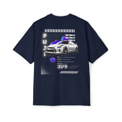 White Nissan GT - R R35 Oversized T-Shirt | NGTR35 - OM002 - Petrosexuals