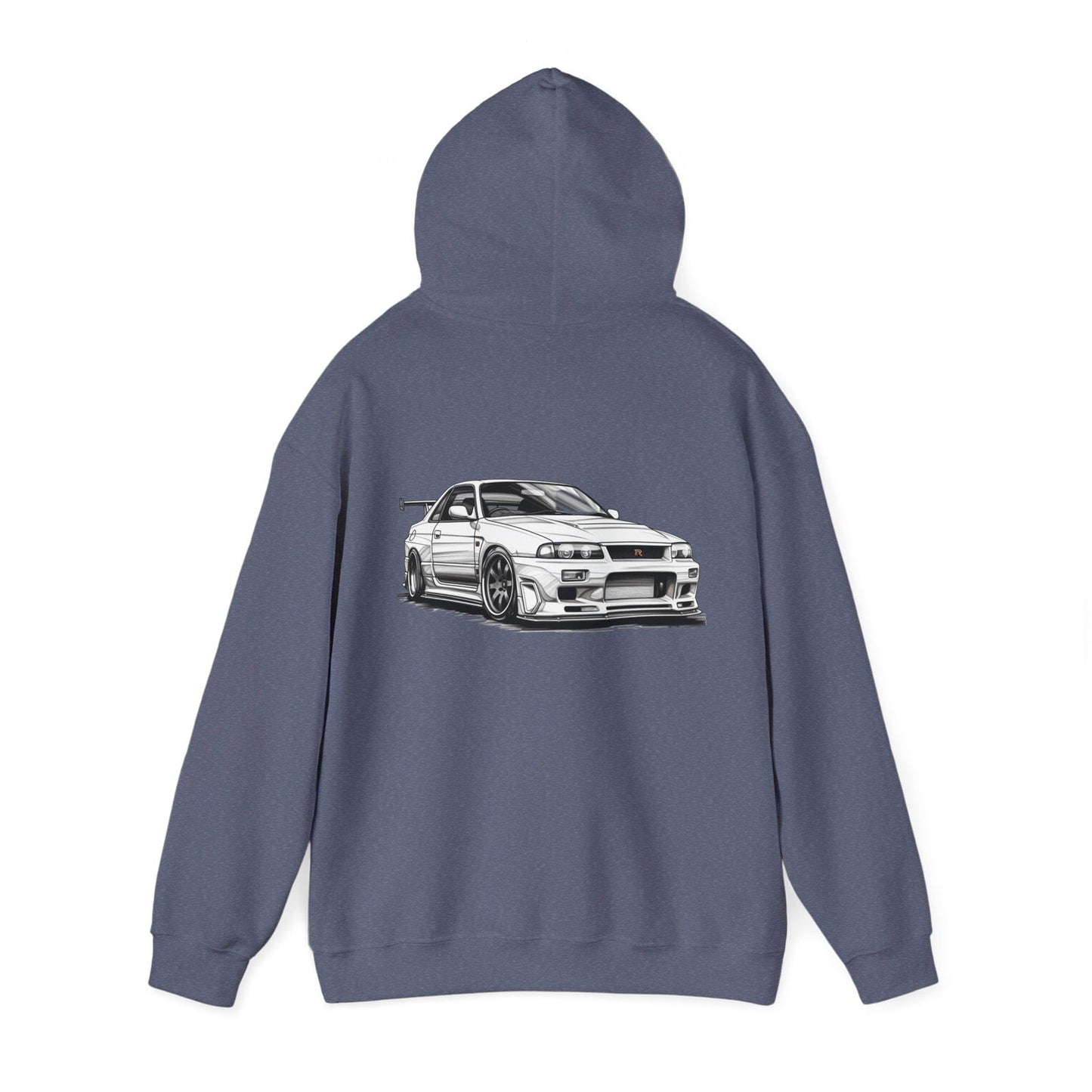 White Nissan R34 GTR 5 Unisex Hoodie | NGTR34 - UH002 - Petrosexuals