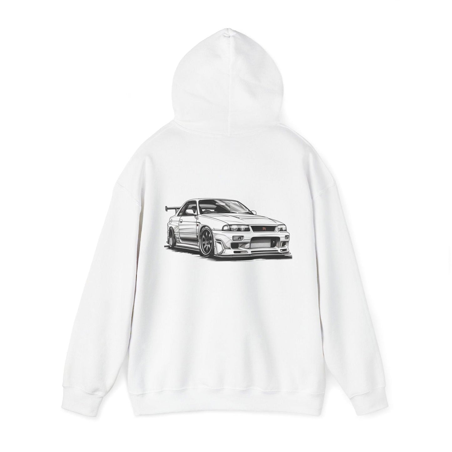 White Nissan R34 GTR 5 Unisex Hoodie | NGTR34 - UH002 - Petrosexuals