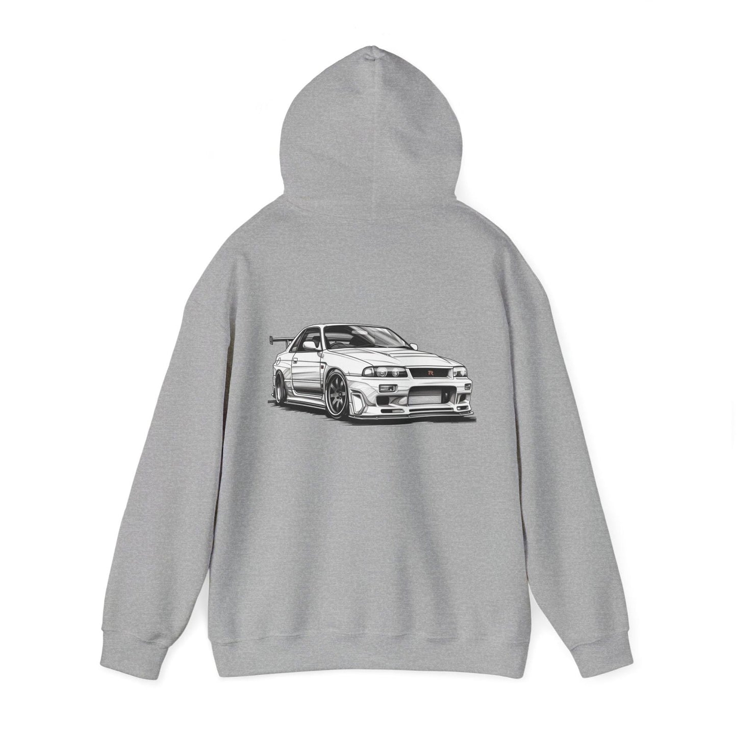 White Nissan R34 GTR 5 Unisex Hoodie | NGTR34 - UH002 - Petrosexuals