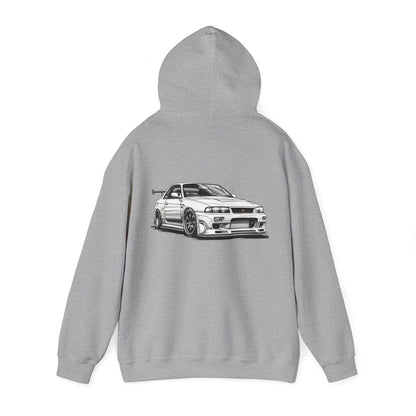 White Nissan R34 GTR 5 Unisex Hoodie | NGTR34 - UH002 - Petrosexuals