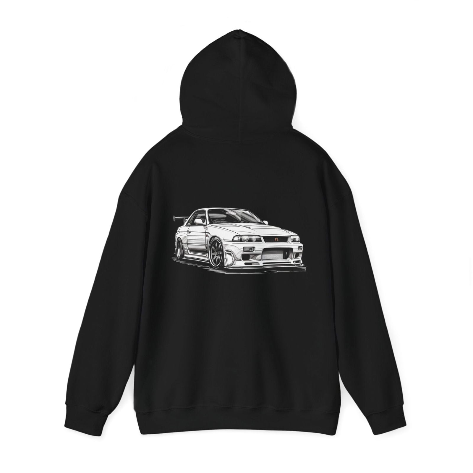 White Nissan R34 GTR 5 Unisex Hoodie | NGTR34 - UH002 - Petrosexuals