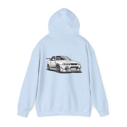 White Nissan R34 GTR 5 Unisex Hoodie | NGTR34 - UH002 - Petrosexuals