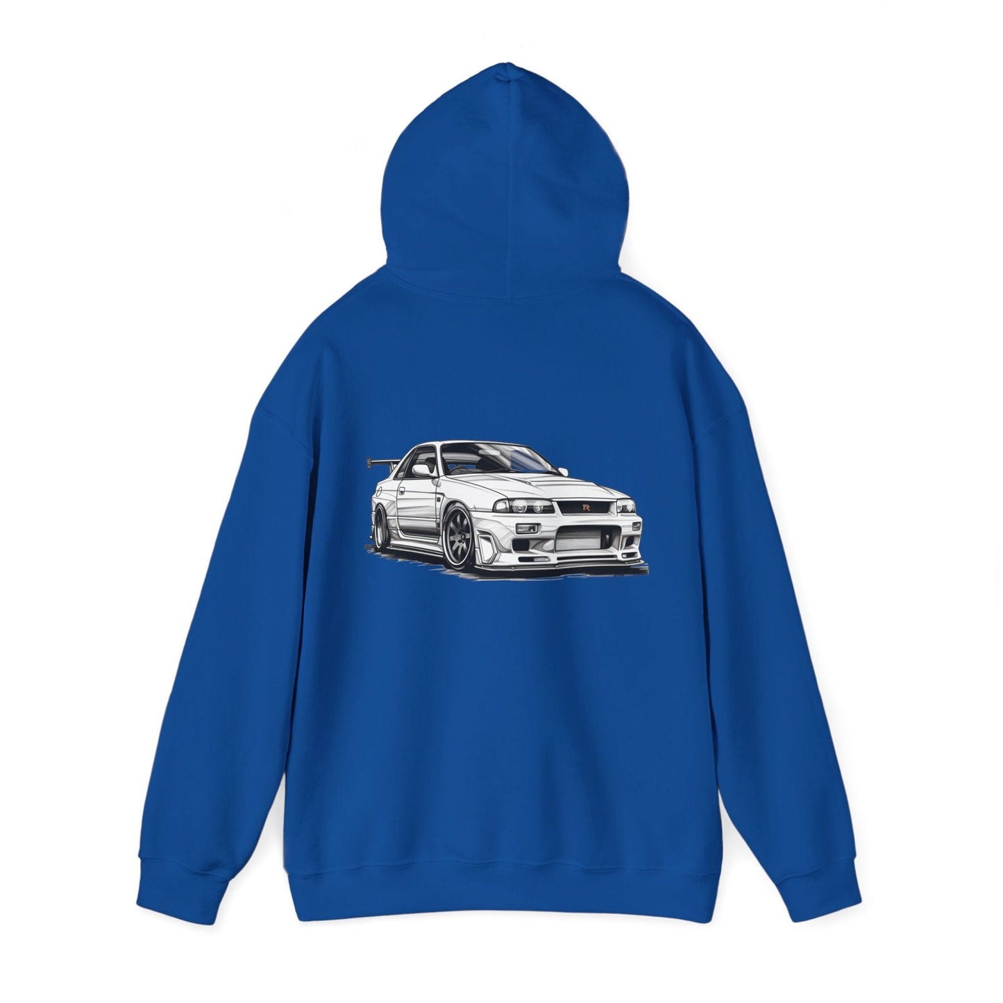 White Nissan R34 GTR 5 Unisex Hoodie | NGTR34 - UH002 - Petrosexuals