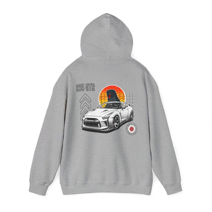 White Nissan R35 GT - R Hoodie | NGTR35 - UH005 - Petrosexuals