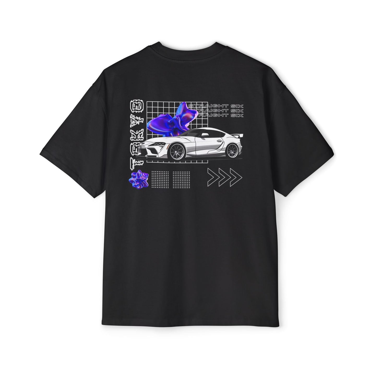 White Toyota Supra Mk5 Oversized T-Shirt | Men's Heavy Oversized Tee - TSMK5 - OM002 - Petrosexuals