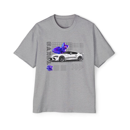 White Toyota Supra Mk5 Oversized T-Shirt | Men's Heavy Oversized Tee - TSMK5 - OM002 - Petrosexuals