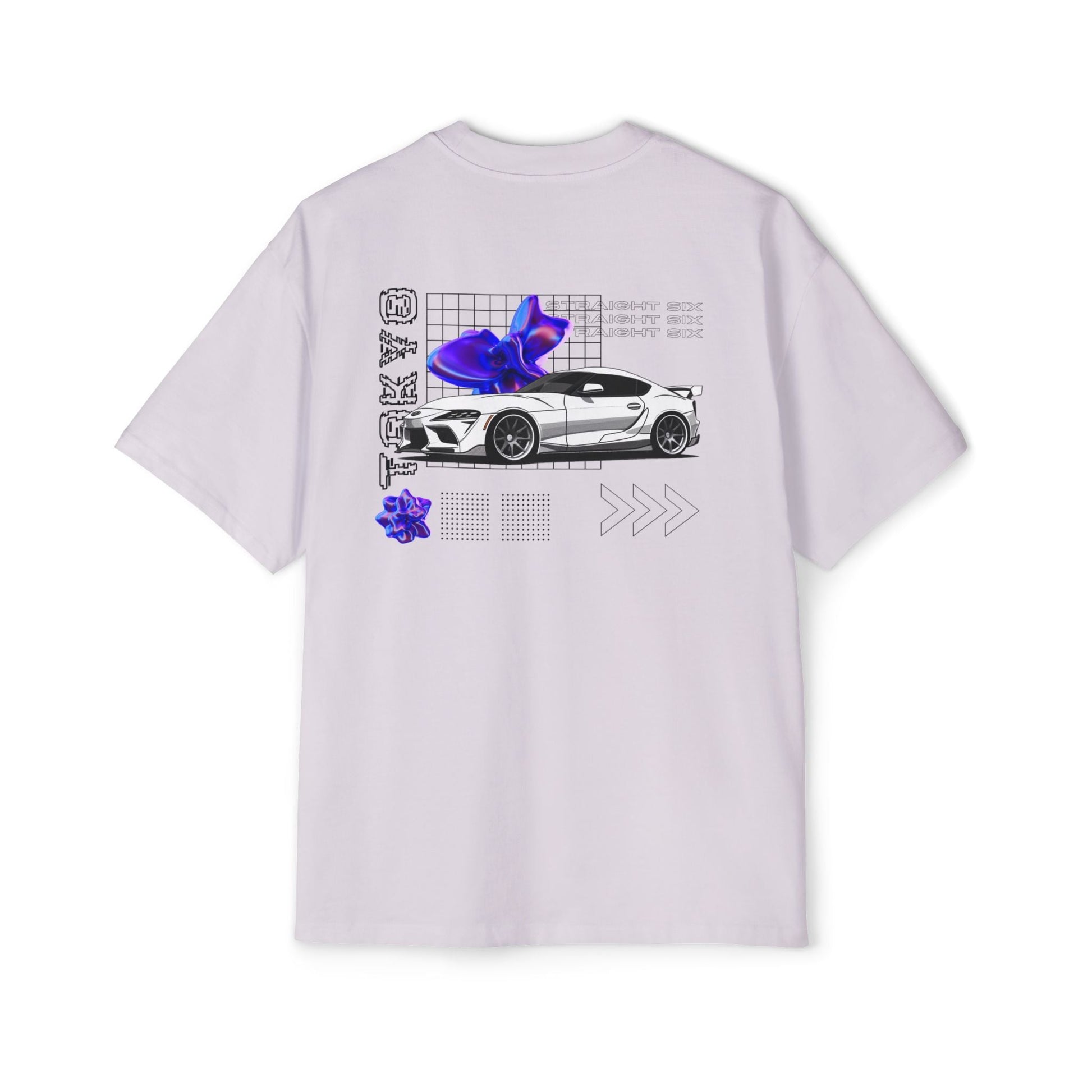 White Toyota Supra Mk5 Oversized T-Shirt | Men's Heavy Oversized Tee - TSMK5 - OM002 - Petrosexuals