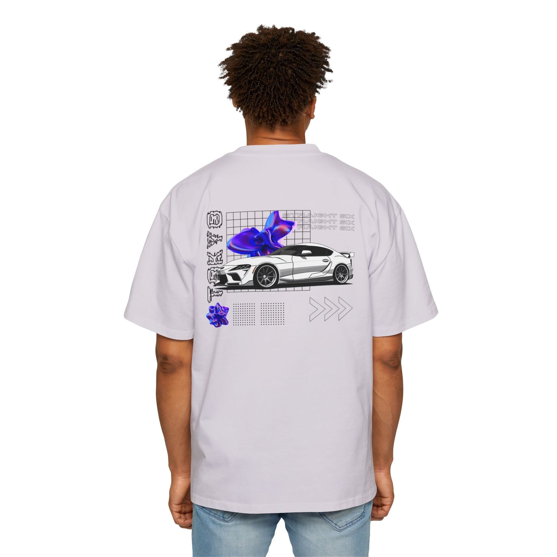 White Toyota Supra Mk5 Oversized T-Shirt | Men's Heavy Oversized Tee - TSMK5 - OM002 - Petrosexuals