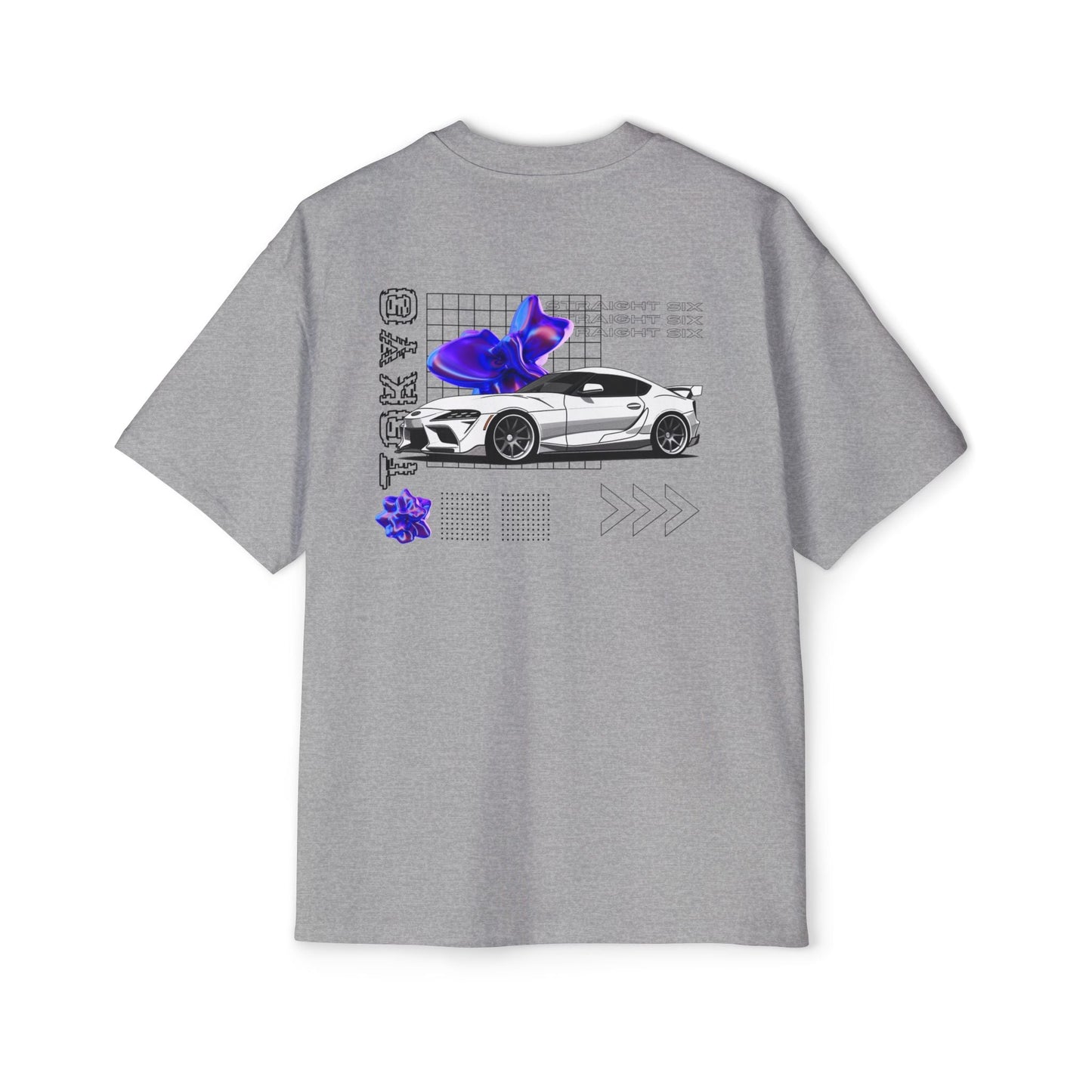 White Toyota Supra Mk5 Oversized T-Shirt | Men's Heavy Oversized Tee - TSMK5 - OM002 - Petrosexuals