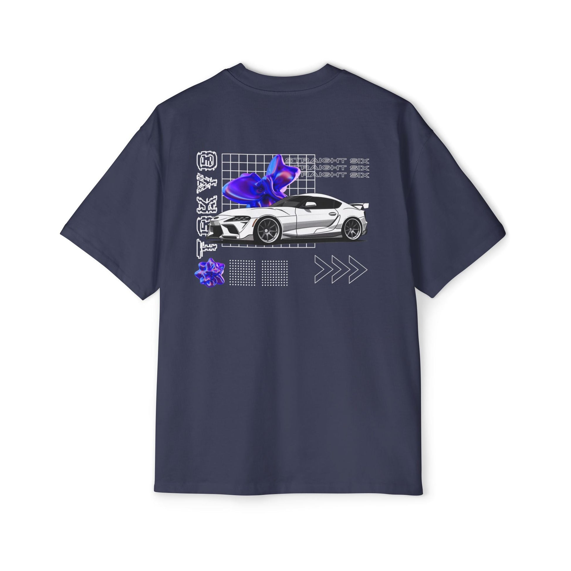 White Toyota Supra Mk5 Oversized T-Shirt | Men's Heavy Oversized Tee - TSMK5 - OM002 - Petrosexuals