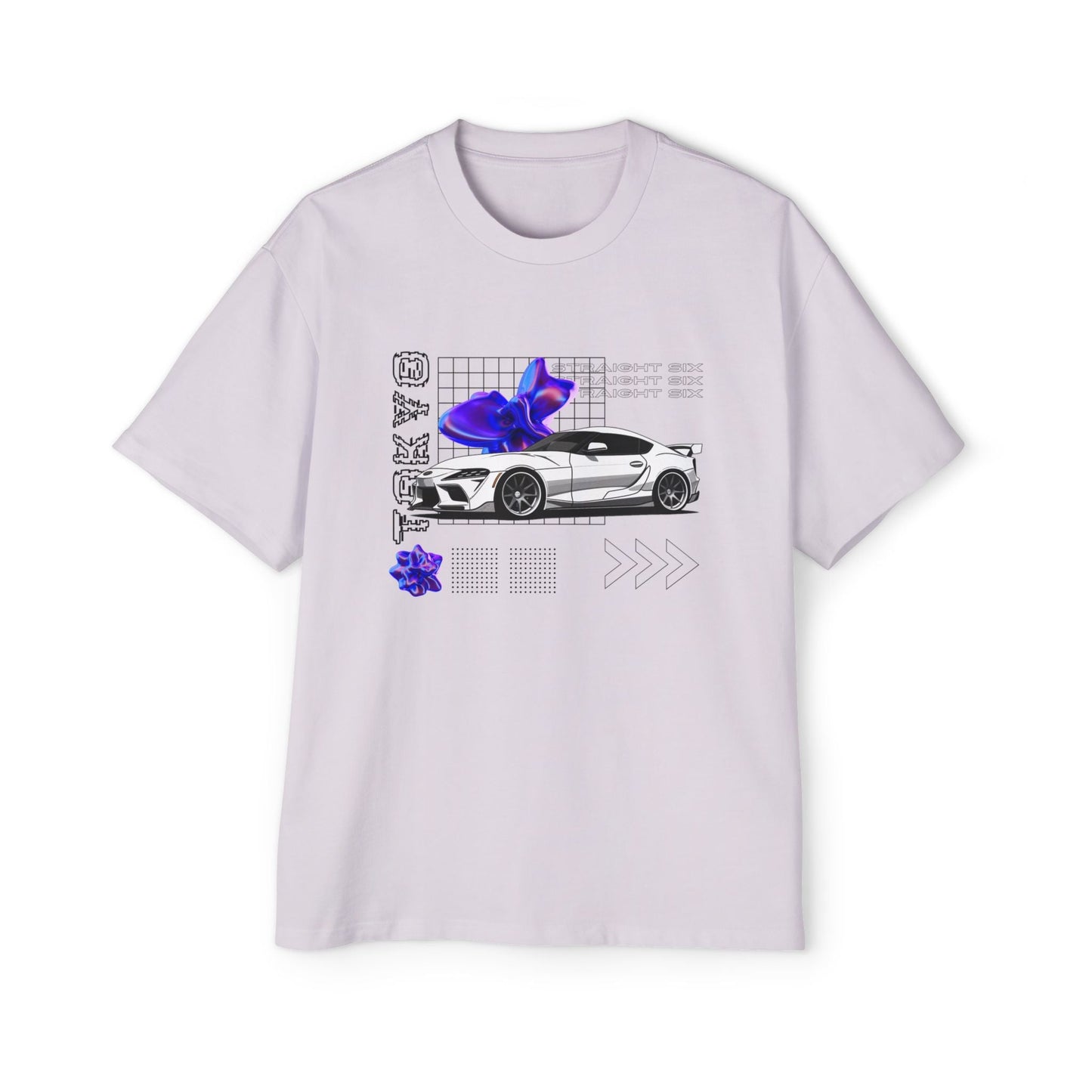 White Toyota Supra Mk5 Oversized T-Shirt | Men's Heavy Oversized Tee - TSMK5 - OM002 - Petrosexuals