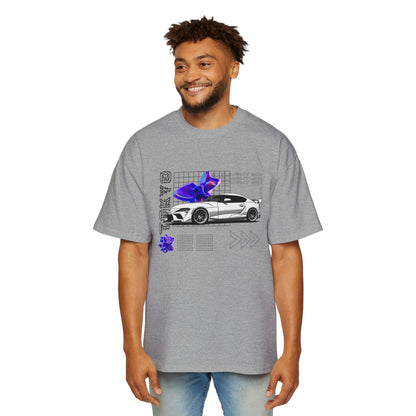 White Toyota Supra Mk5 Oversized T-Shirt | Men's Heavy Oversized Tee - TSMK5 - OM002 - Petrosexuals