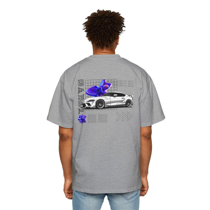 White Toyota Supra Mk5 Oversized T-Shirt | Men's Heavy Oversized Tee - TSMK5 - OM002 - Petrosexuals